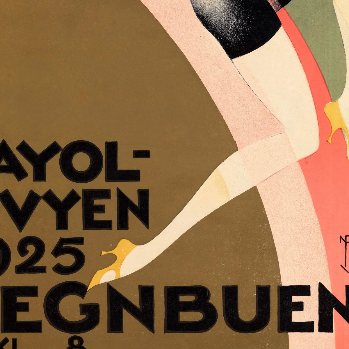 Mayolrevyen "Regnbuen" 1925 - Teaterplakat – billede 4