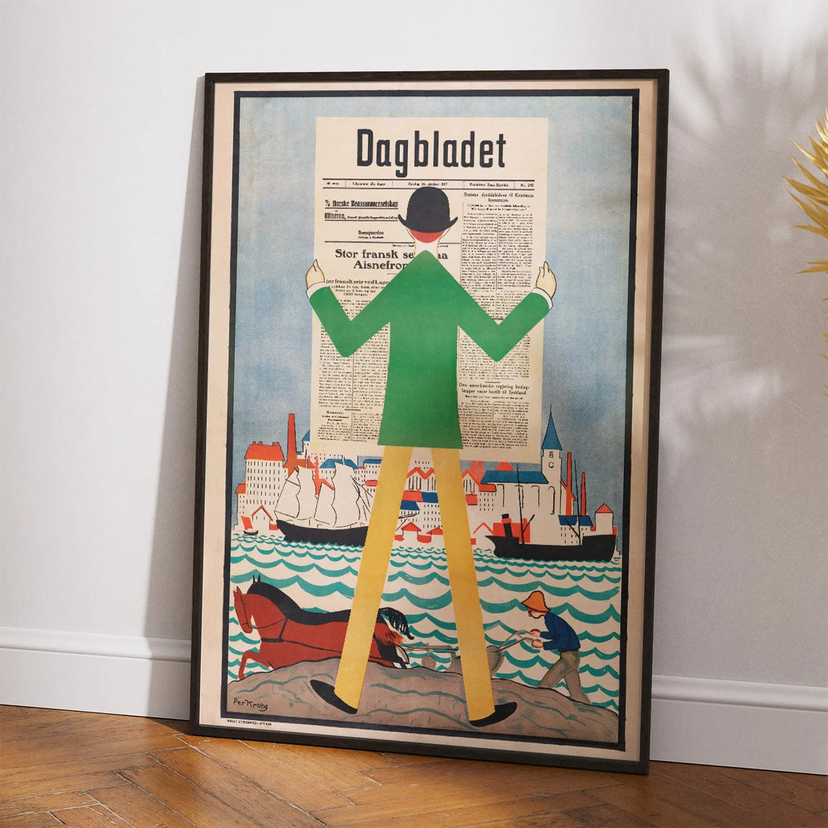 Dagbladet 1917 - Reklameplakat af Per Krohg – billede 2