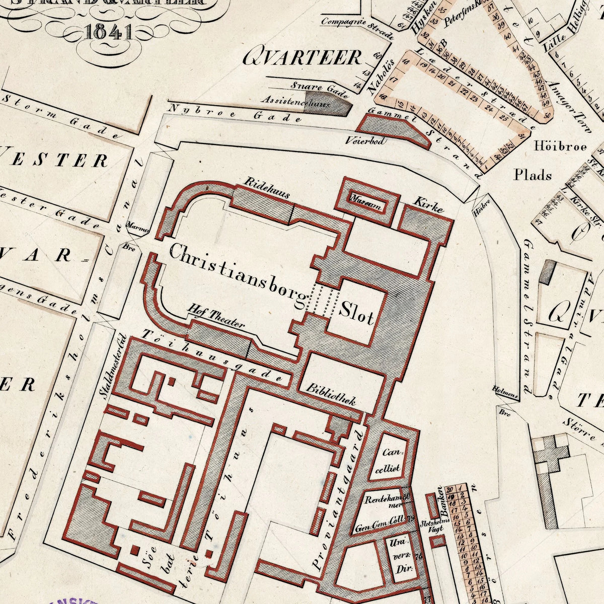 Københavns Strand Qvarteer 1841 – billede 4