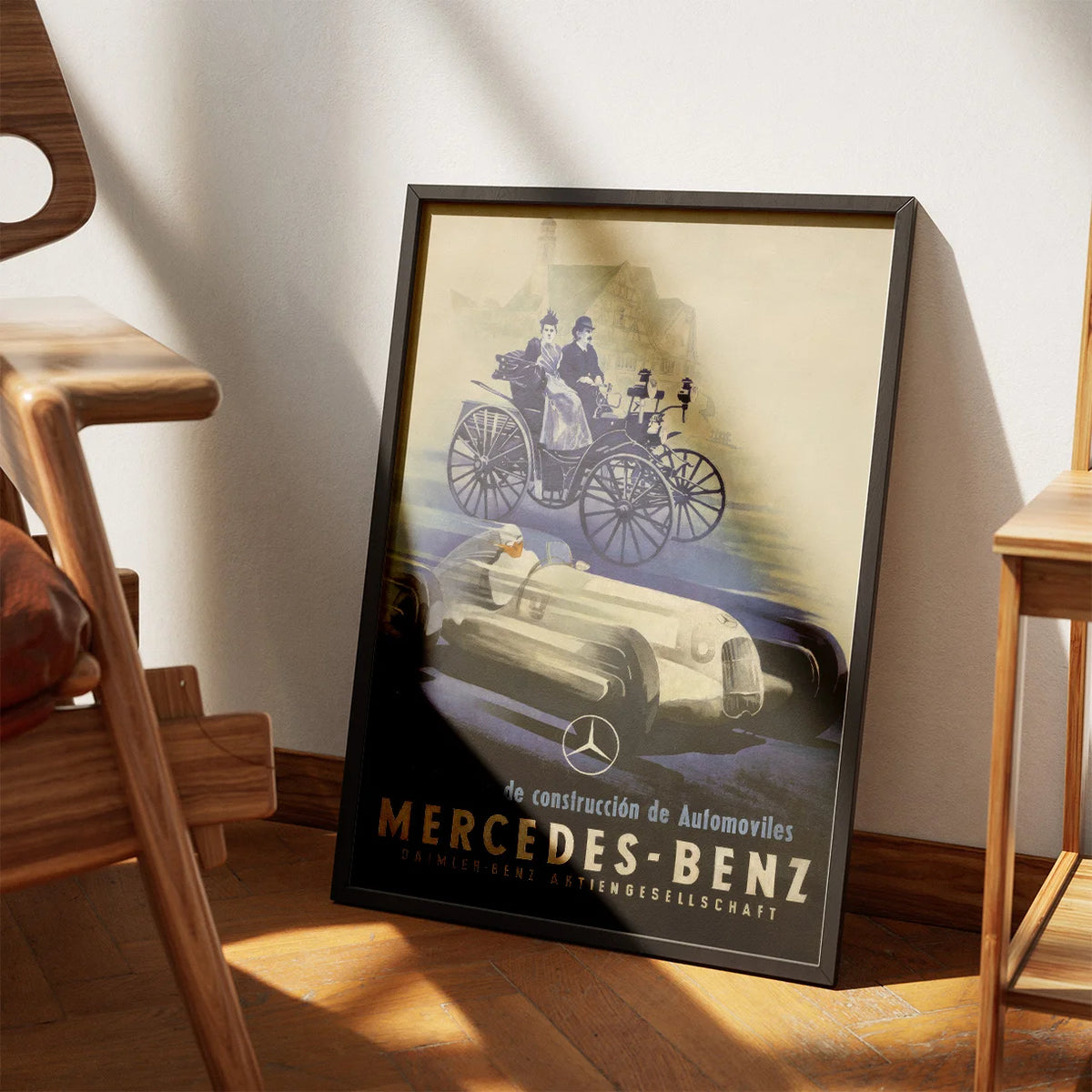 Mercedes-Benz - Vintage bilplakat fra 1935 – billede 3