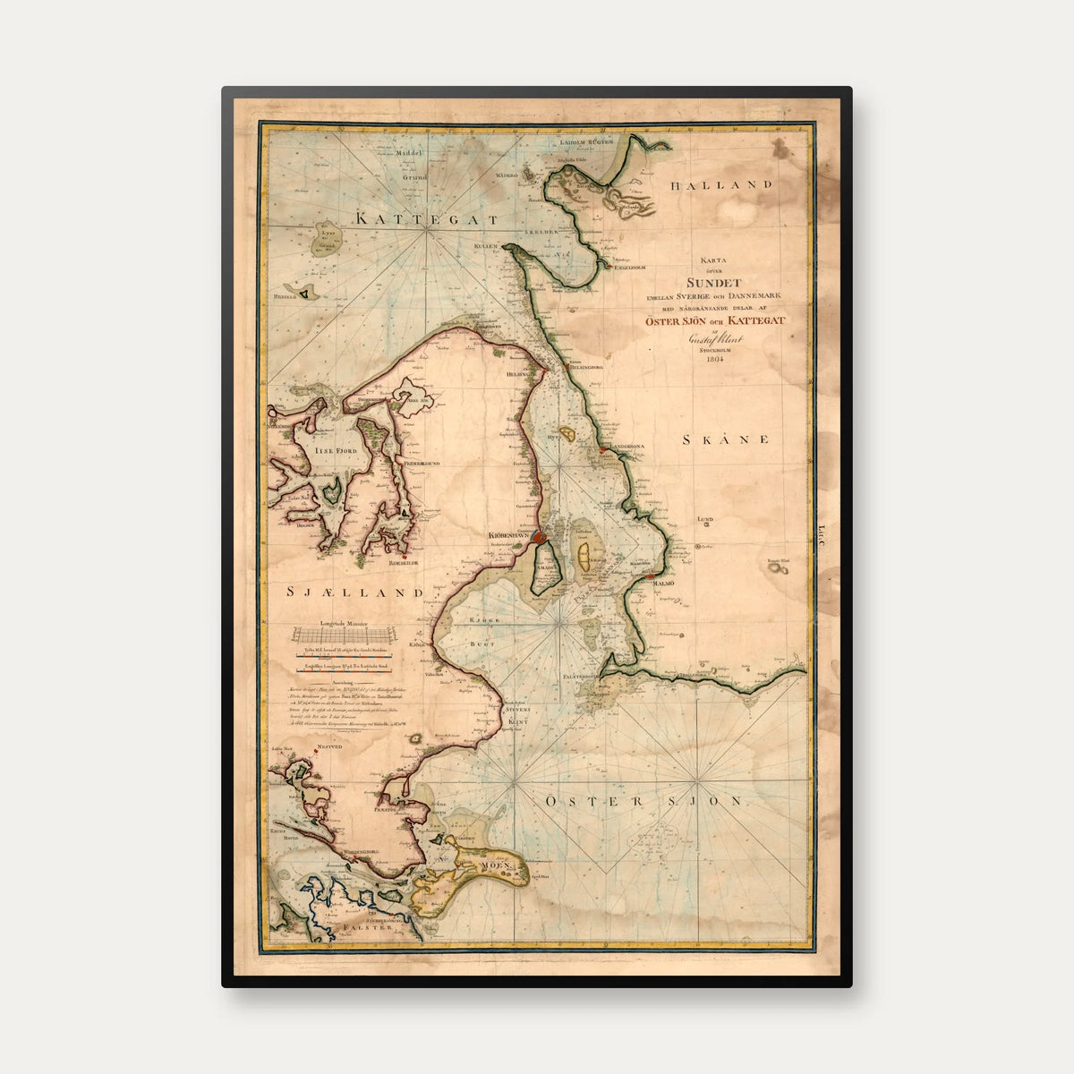 Sundet og Östersøen 1804 - Svensk søkort – billede 1