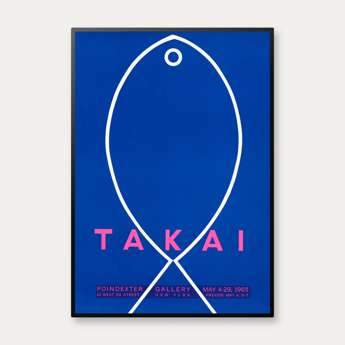 Takai - Moderne kunstplakat fra 1965 – billede 1