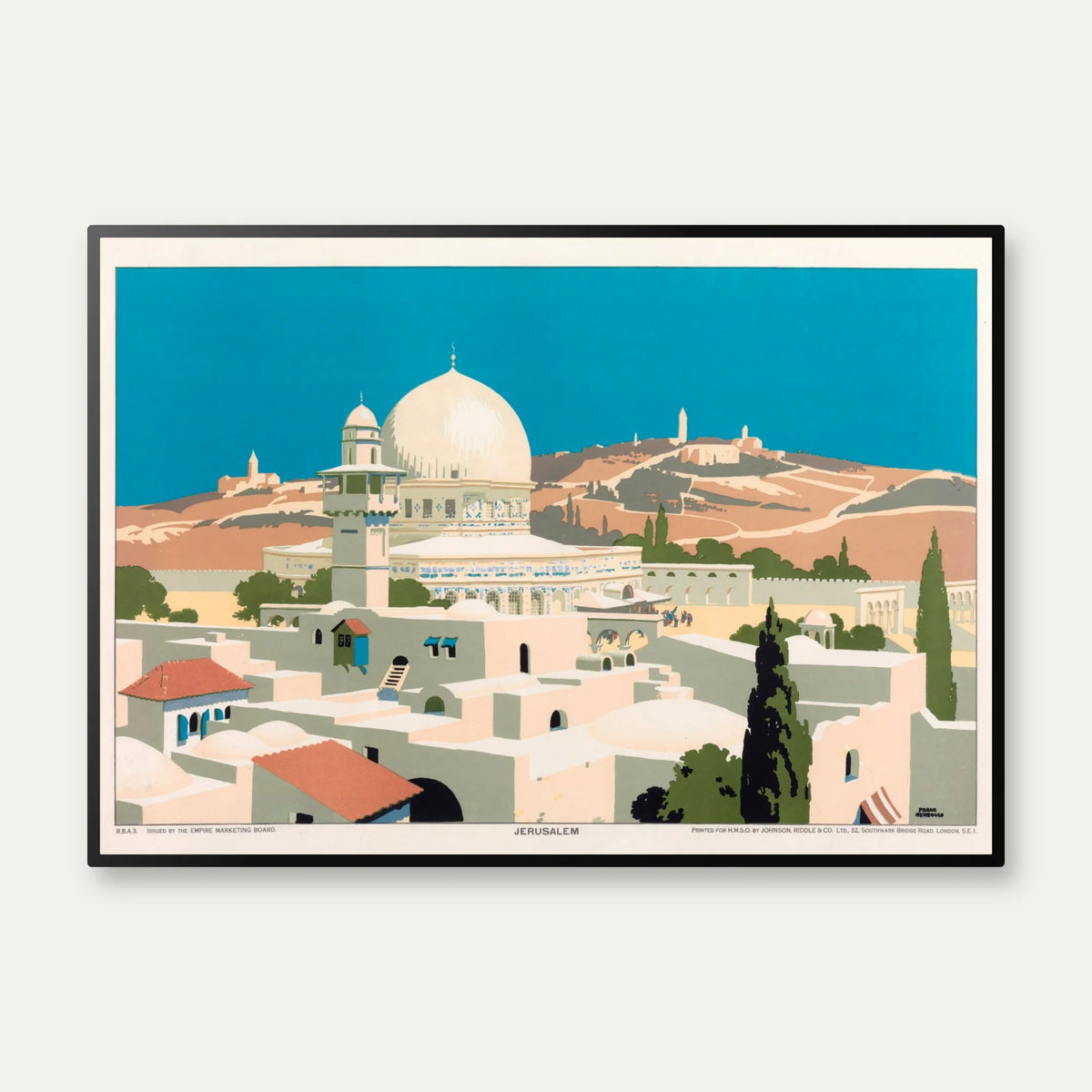Jerusalem - Rejseplakat af Frank Newbould – billede 1
