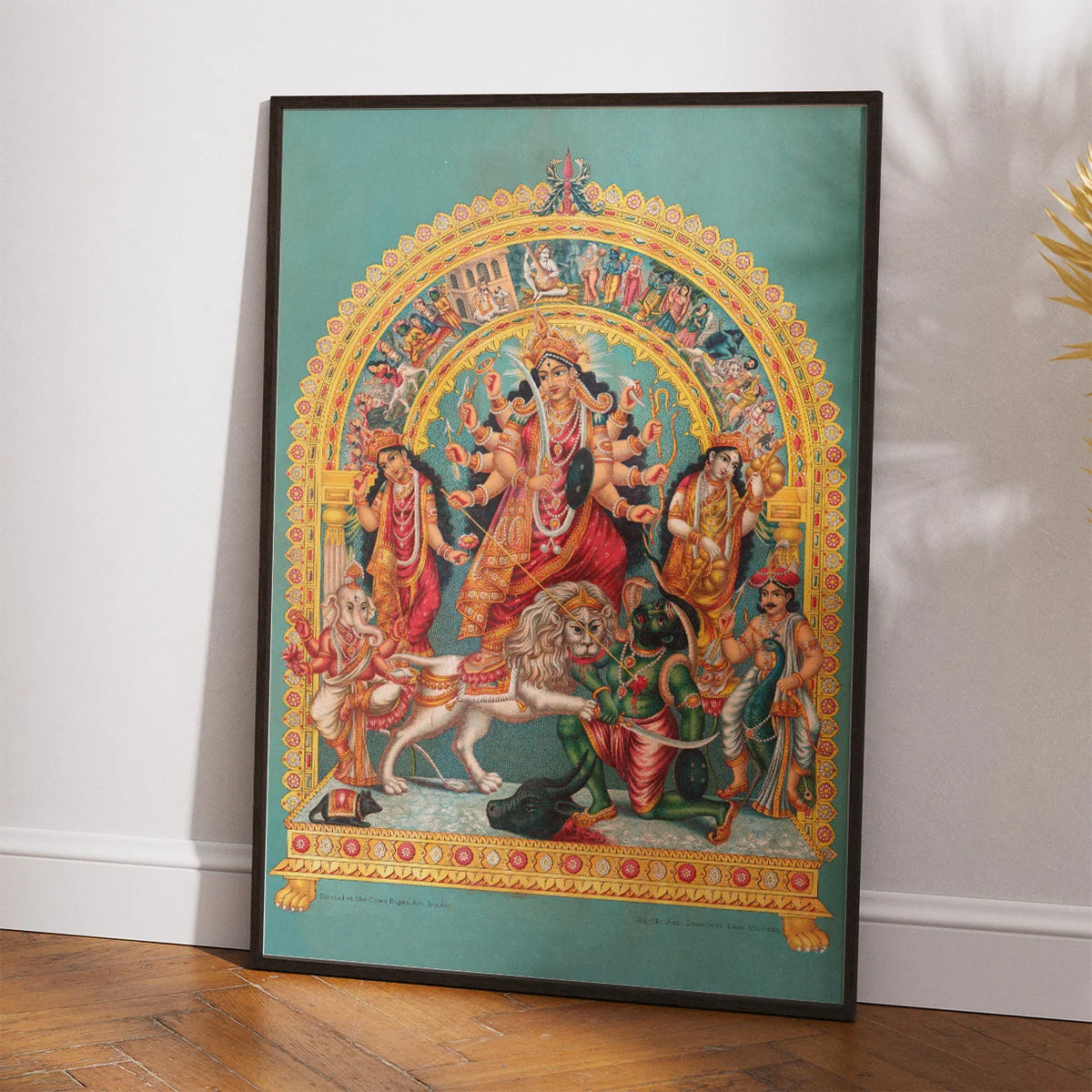 Gudinden Durga - Indisk religiøs kunst – billede 2