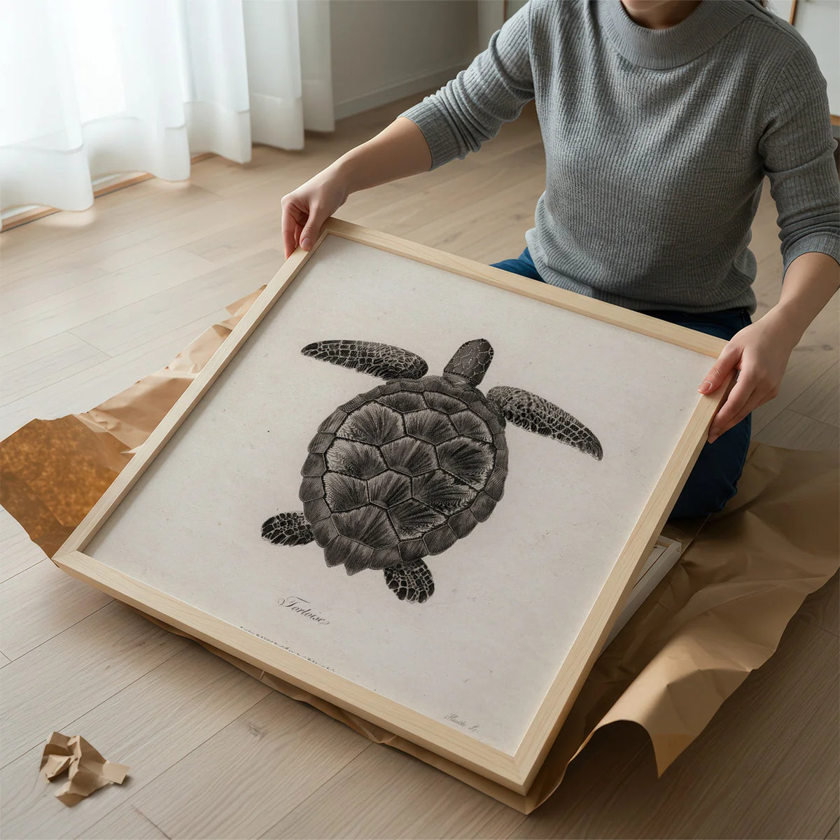 Skildpadde - Naturillustration – billede 2