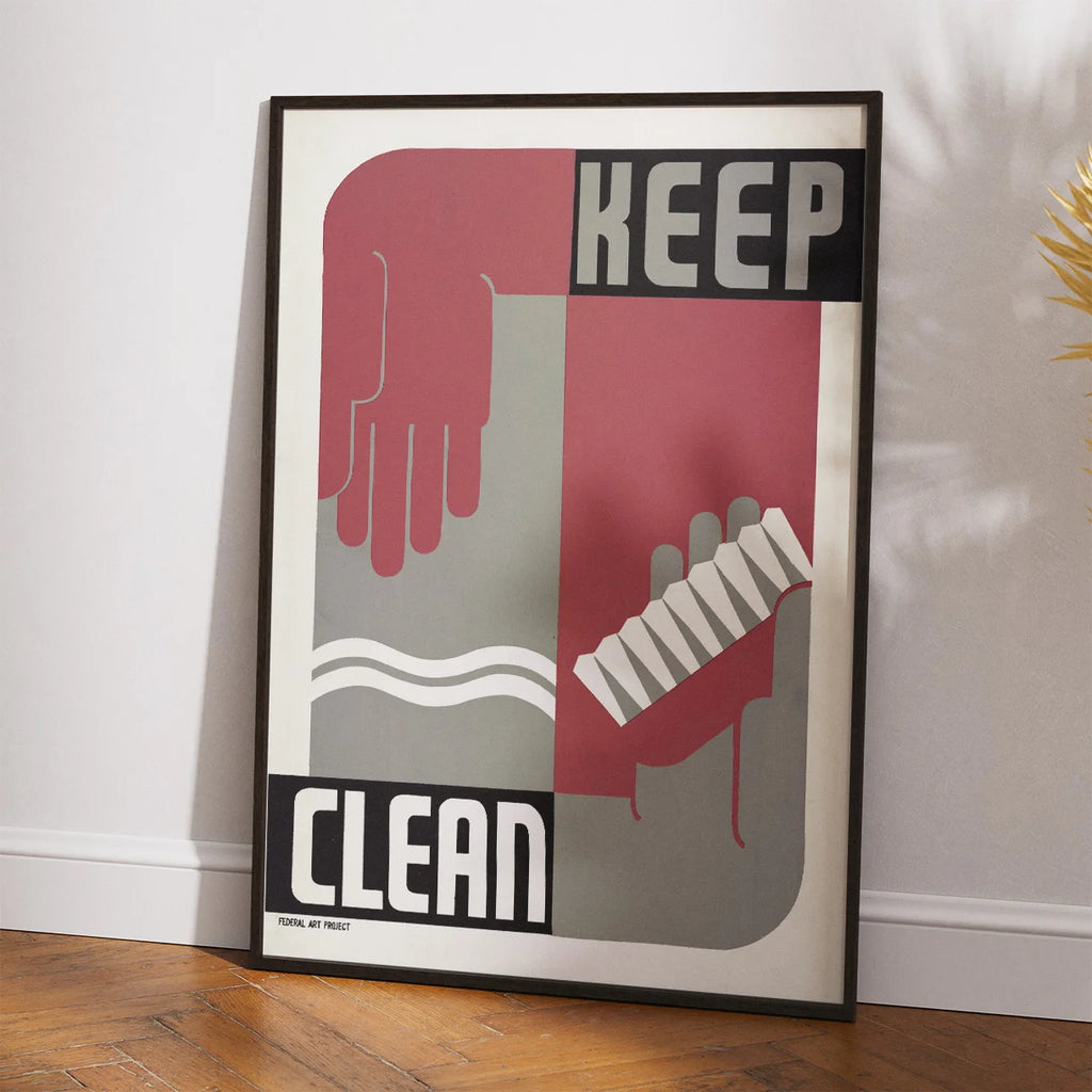 Keep Clean - Vintage plakat fra 1936 – billede 2