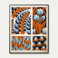 Fire plantekompositioner - Art Deco plakat fra 1928 - 65×80 cm – billede 1