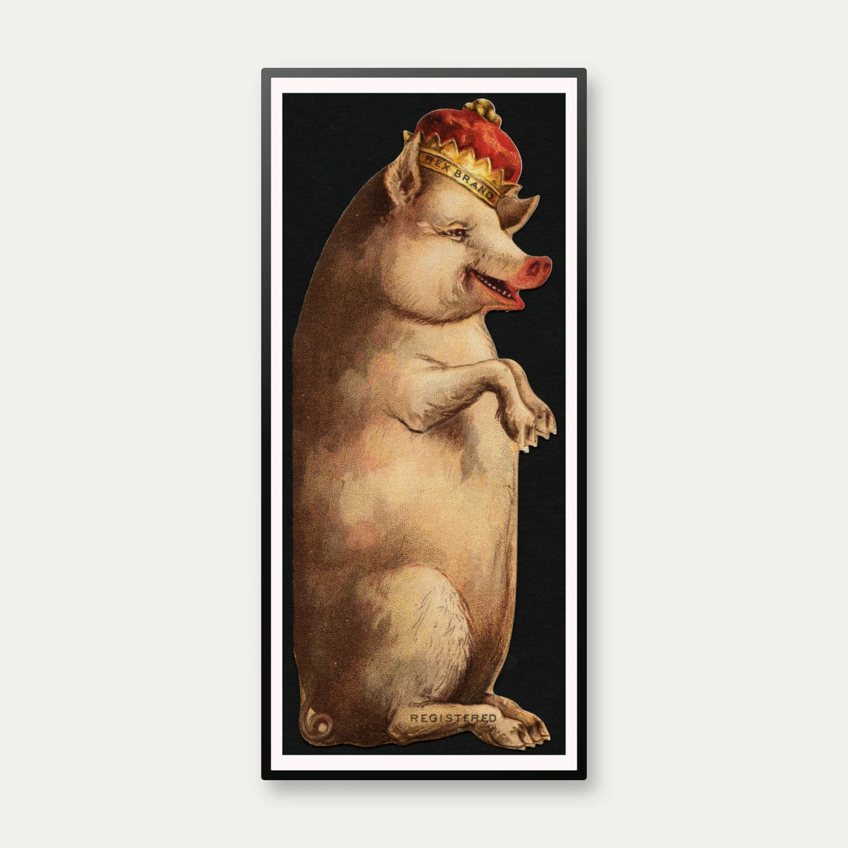 Rex Brand - Reklameplakat for konserves og kødprodukter - 32×70 cm – billede 1