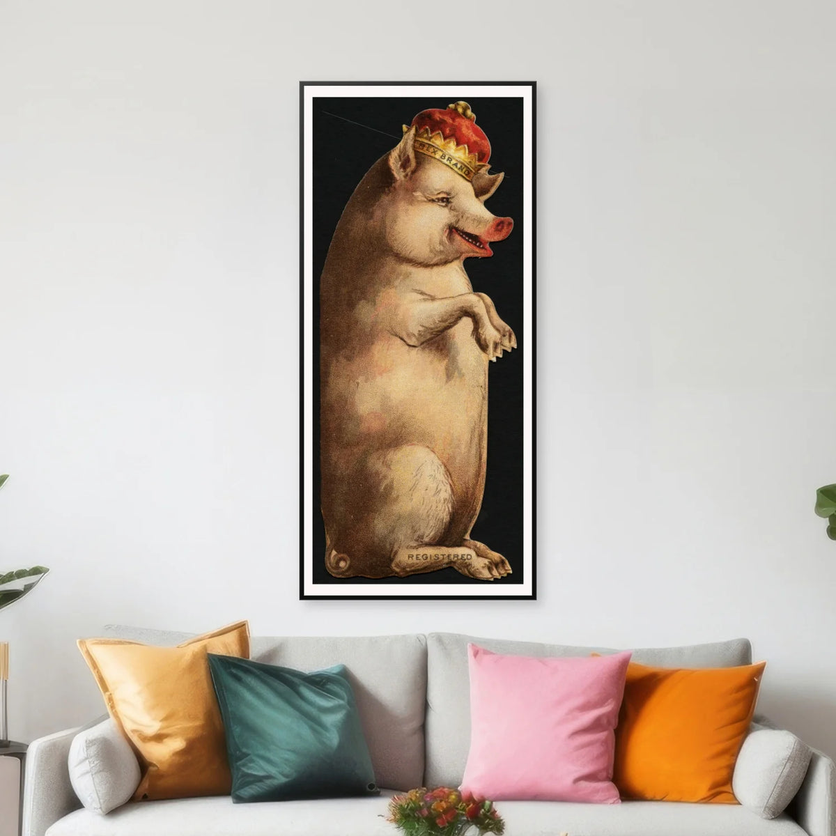 Rex Brand - Reklameplakat for konserves og kødprodukter - 32×70 cm – billede 3