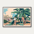 Bananhøst på Jamaica - Reklameplakat af Frank Newbould – billede 1