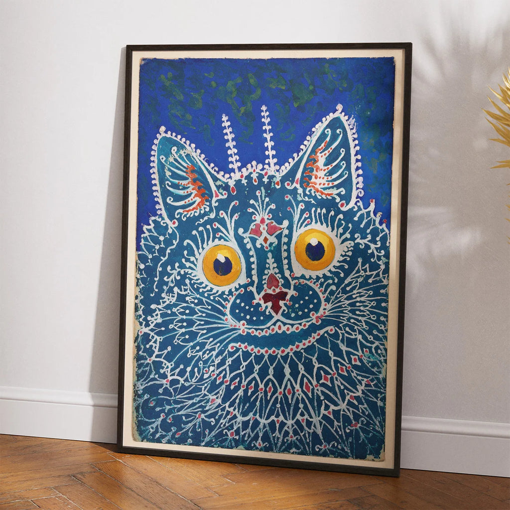 Kat i gotisk stil 1925 - Louis Wain – billede 2