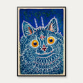 Kat i gotisk stil 1925 - Louis Wain – billede 1