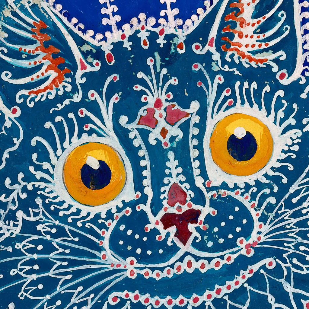 Kat i gotisk stil 1925 - Louis Wain – billede 4
