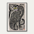 Talismanisk tiger - Japansk kunstplakat – billede 1
