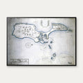 Samsø Land 1691 - Håndtegnet søkort – billede 1