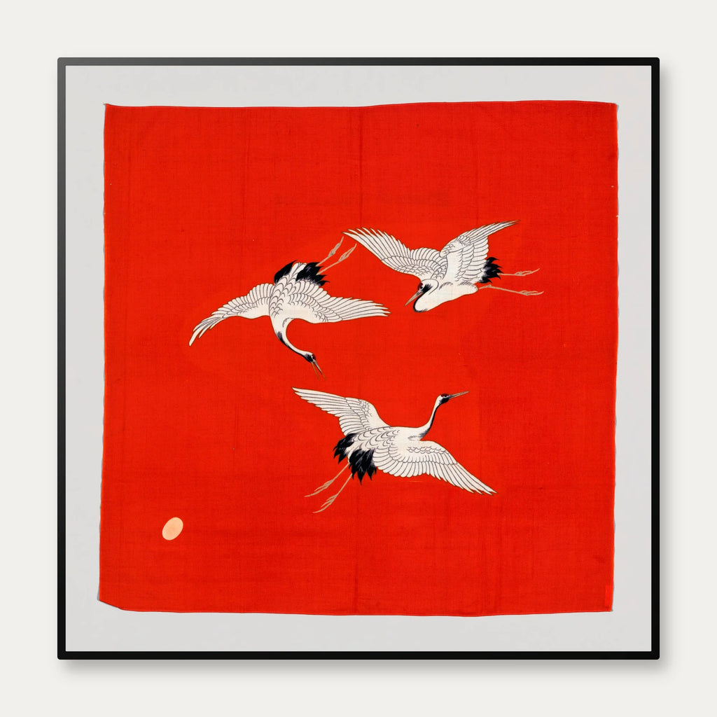Furoshiki - Japansk tekstilkunst med fuglemotiv – billede 1