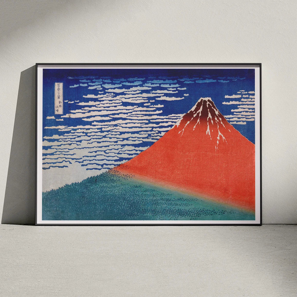 Klart vejr ved Fuji - Træsnit af Hokusai – billede 3