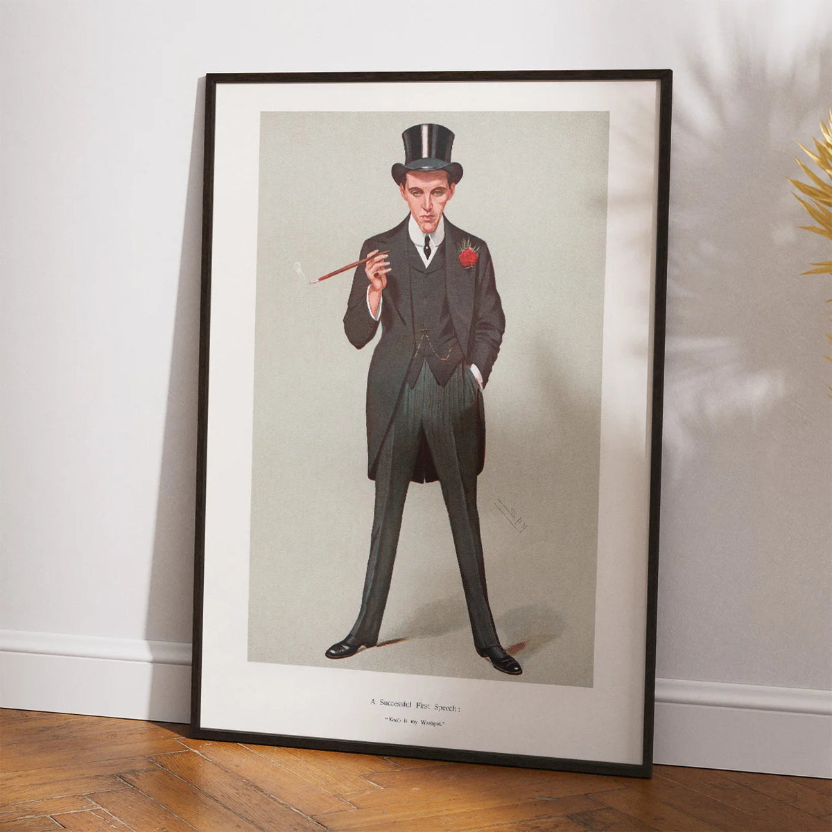 A Successful First Speech - Vanity Fair karikatur fra 1907 – billede 2