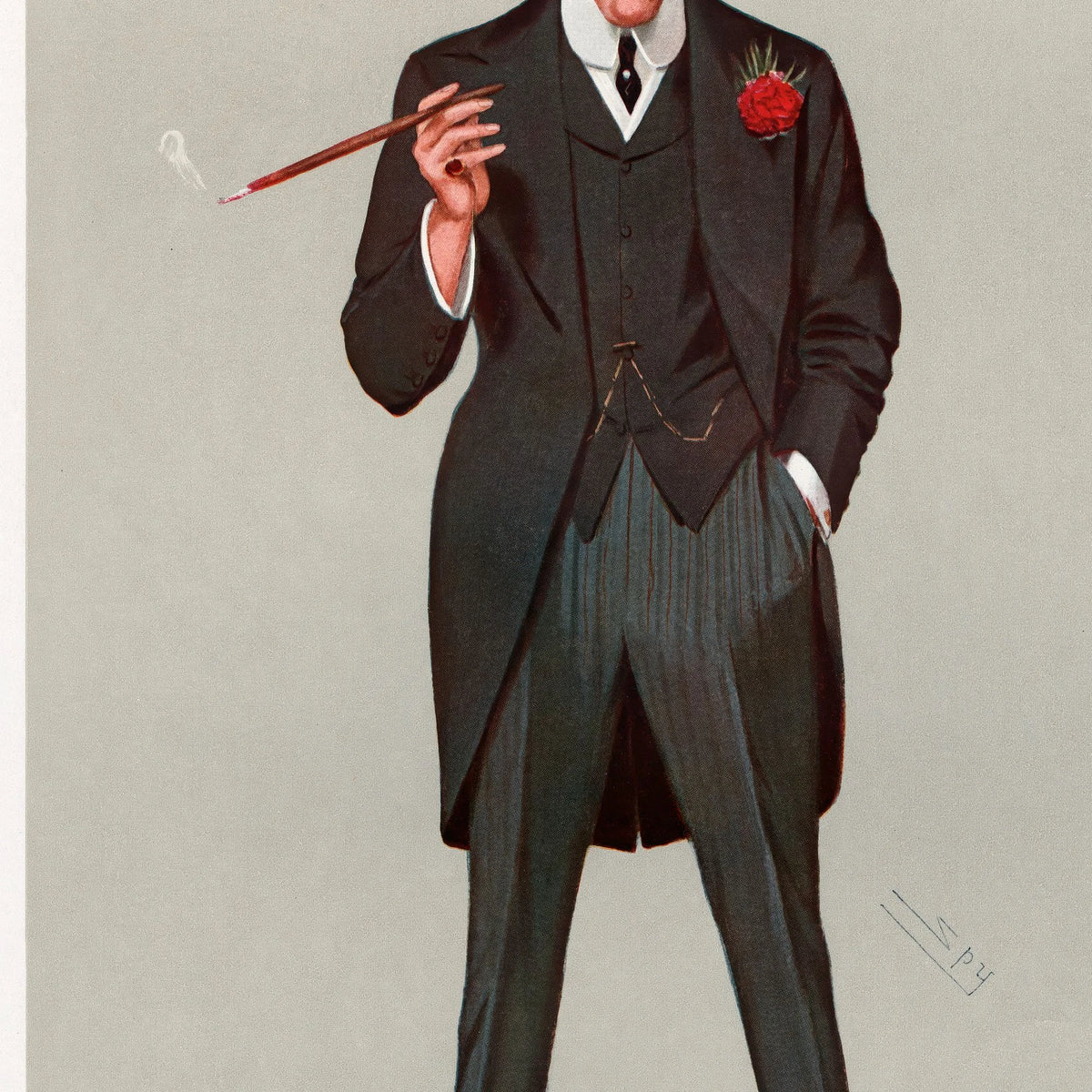 A Successful First Speech - Vanity Fair karikatur fra 1907 – billede 4