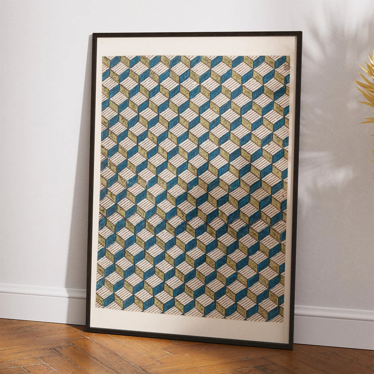 Geometrisk mønster med trappetrin - Grafisk design fra 1800-tallet – billede 2