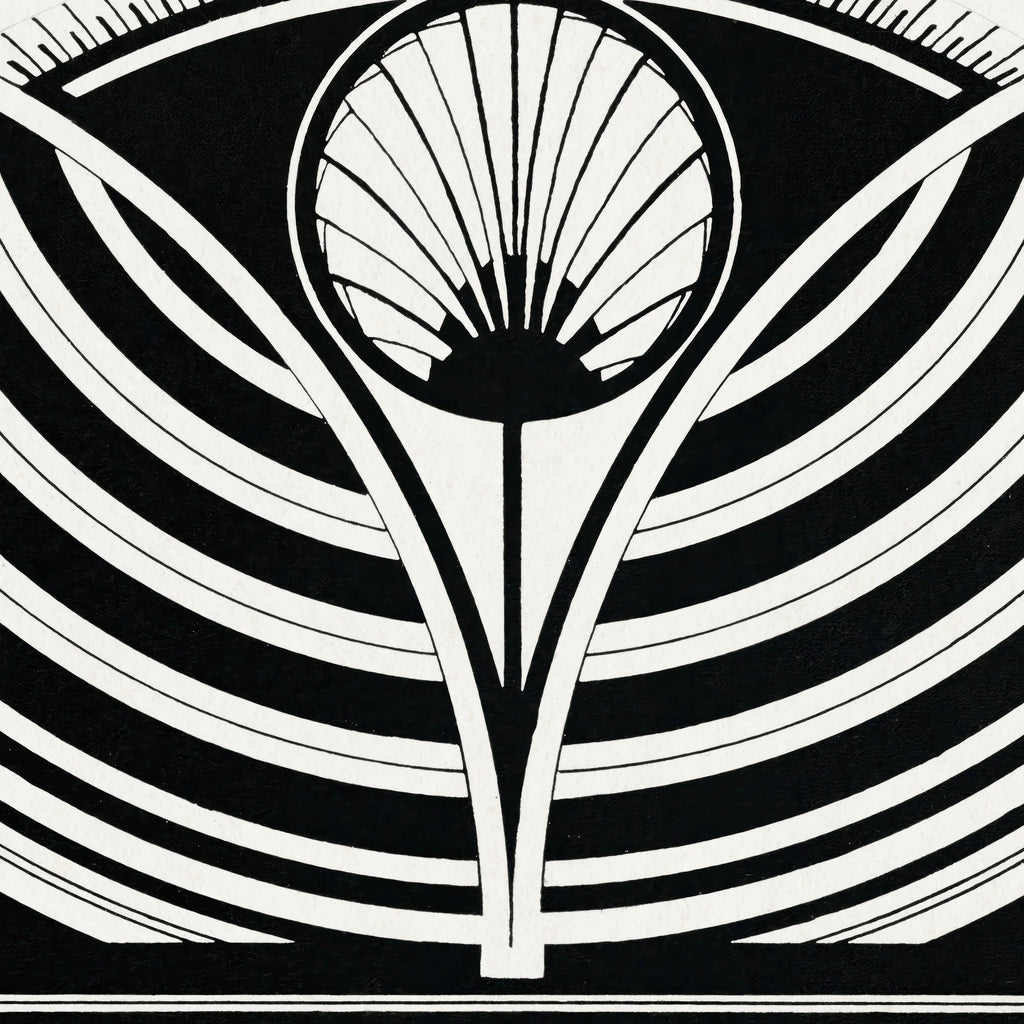 Stiliseret blomstermønster - Grafik af Samuel Jessurun de Mesquita fra 1905 – billede 4