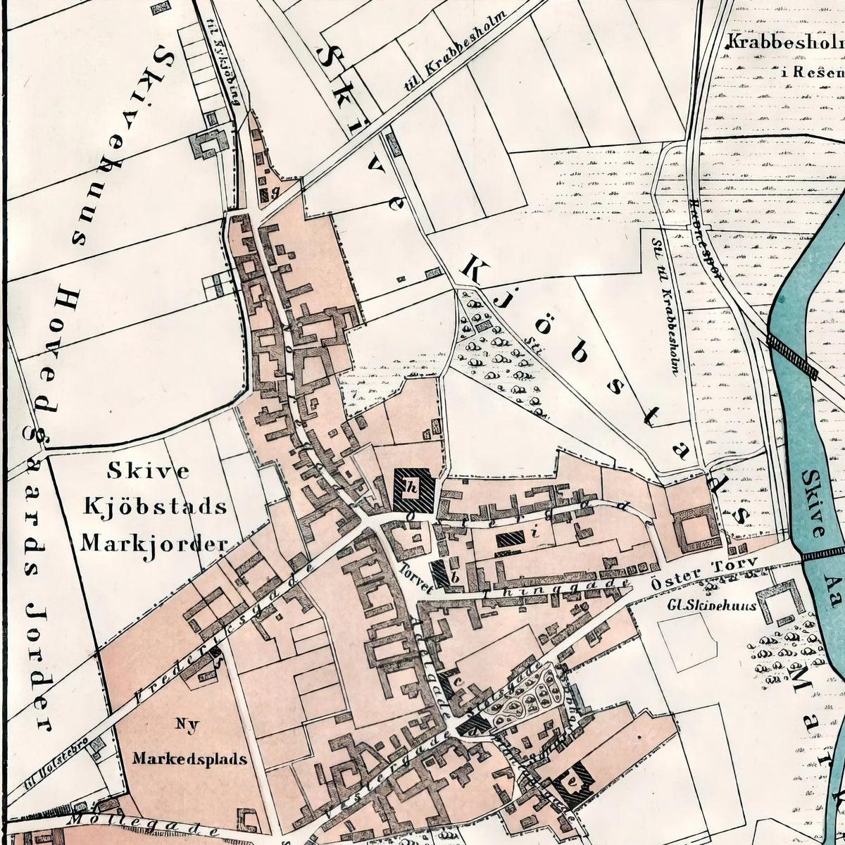 Skive 1875 - Historisk bykort – billede 4