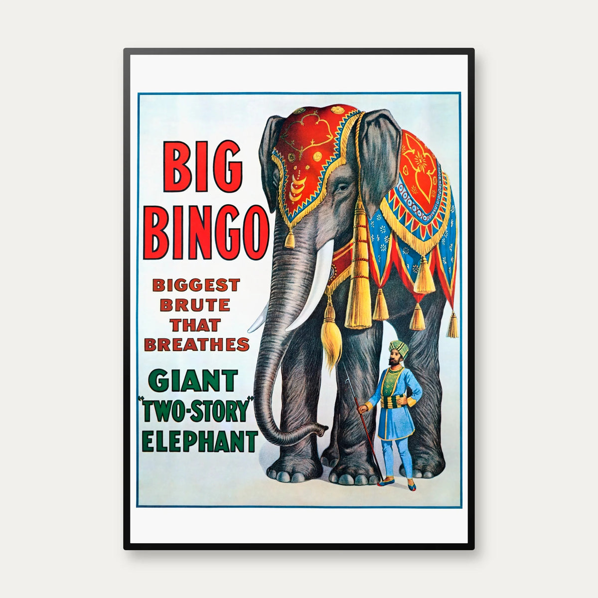 Circus Big Bingo - Ringling Bros. cirkusplakat fra 1916 – billede 1