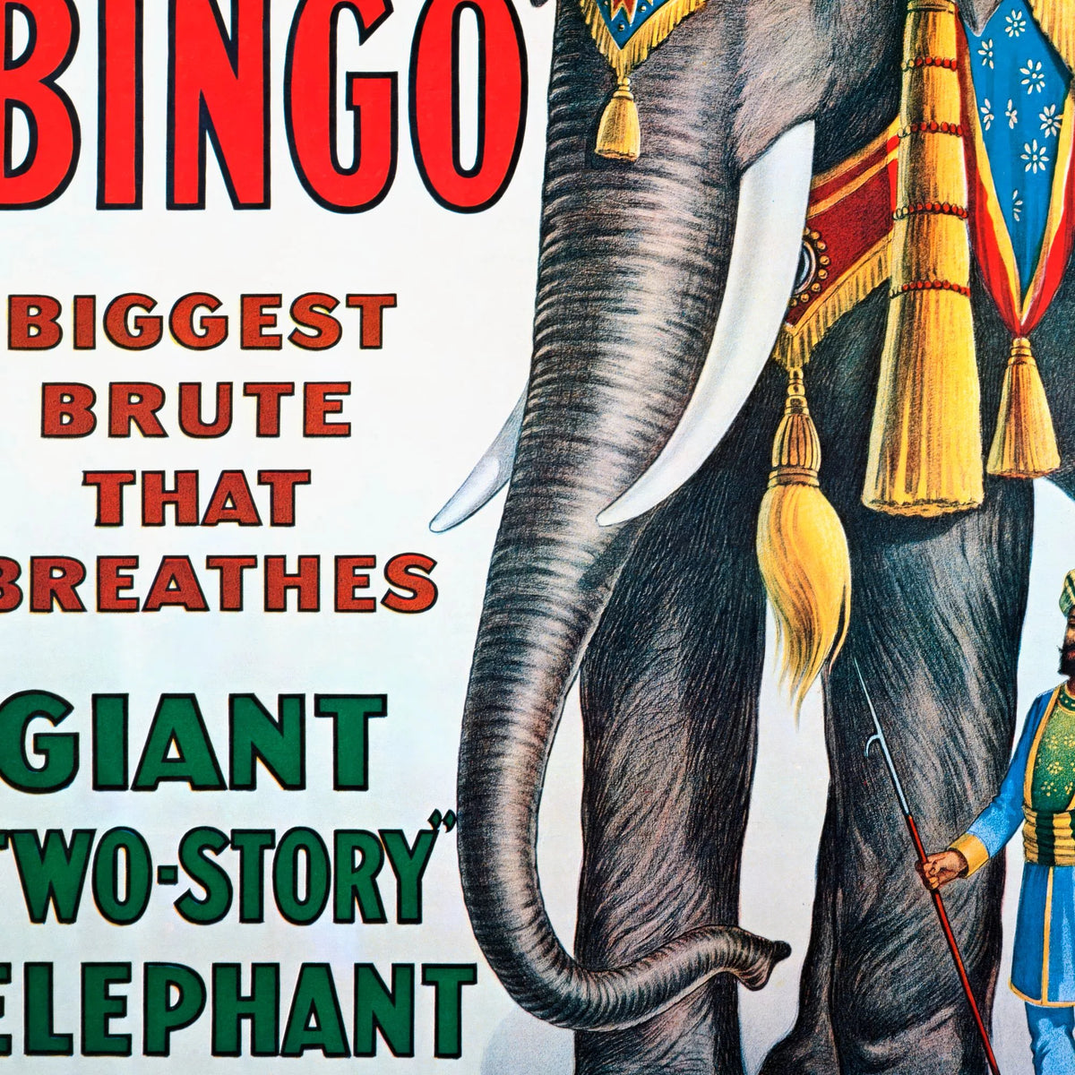 Circus Big Bingo - Ringling Bros. cirkusplakat fra 1916 – billede 4