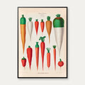 Gulerødder - Botanisk planche af Ernst Benary fra 1880 – billede 1