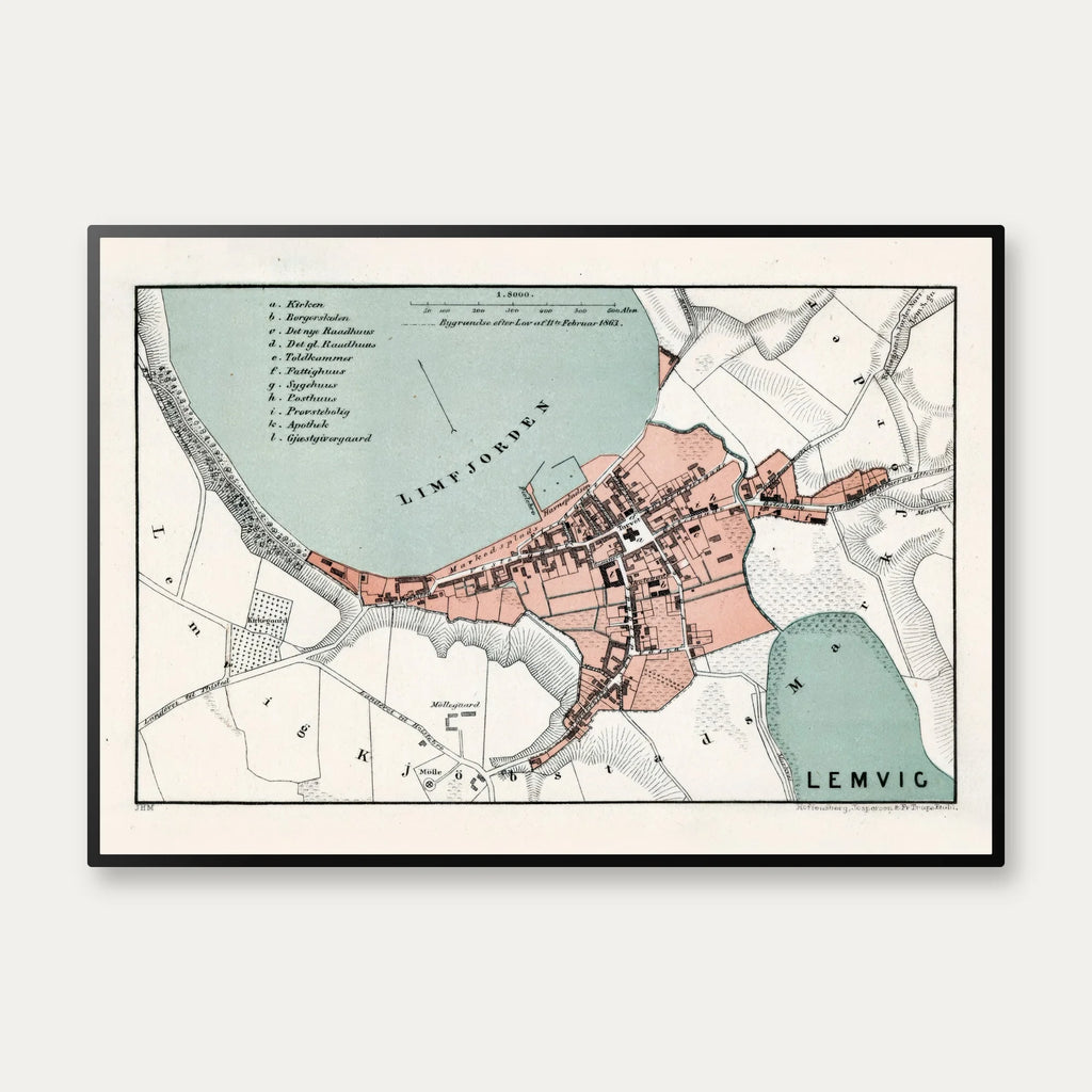 Lemvig Bykort 1879 – billede 1
