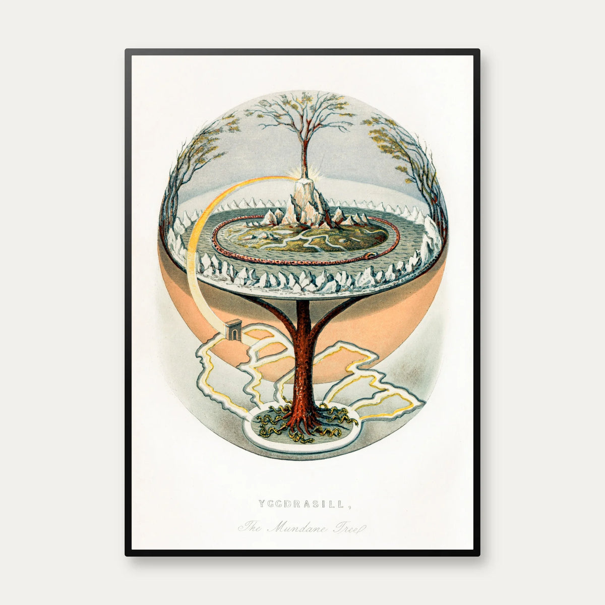 Yggdrasil - Livets træ i nordisk mytologi fra 1859 – billede 1
