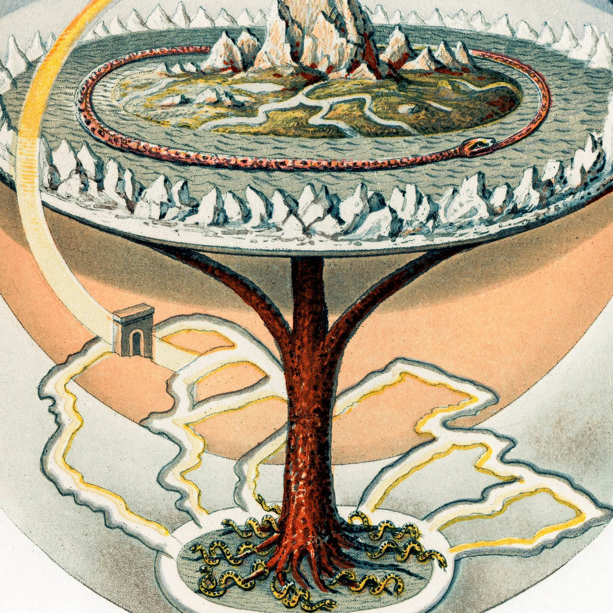 Yggdrasil - Livets træ i nordisk mytologi fra 1859 – billede 4