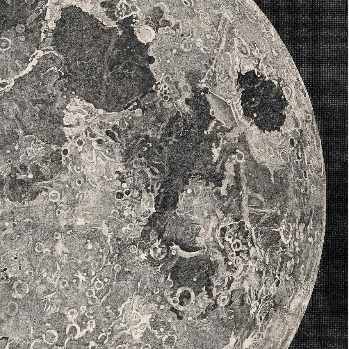 Månens planisfære - Månekort fra 1805 – billede 4