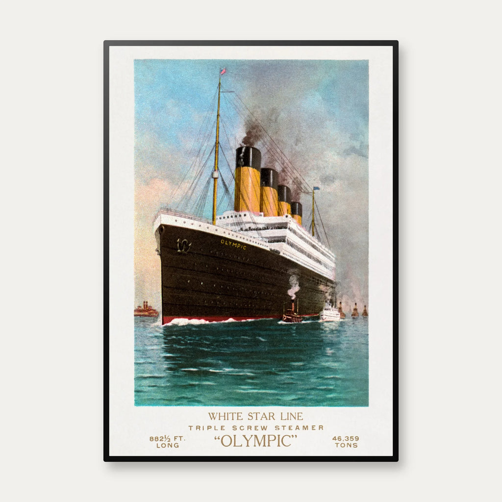 RMS Olympic - Søfartsplakat med White Star Line fra 1920 – billede 1