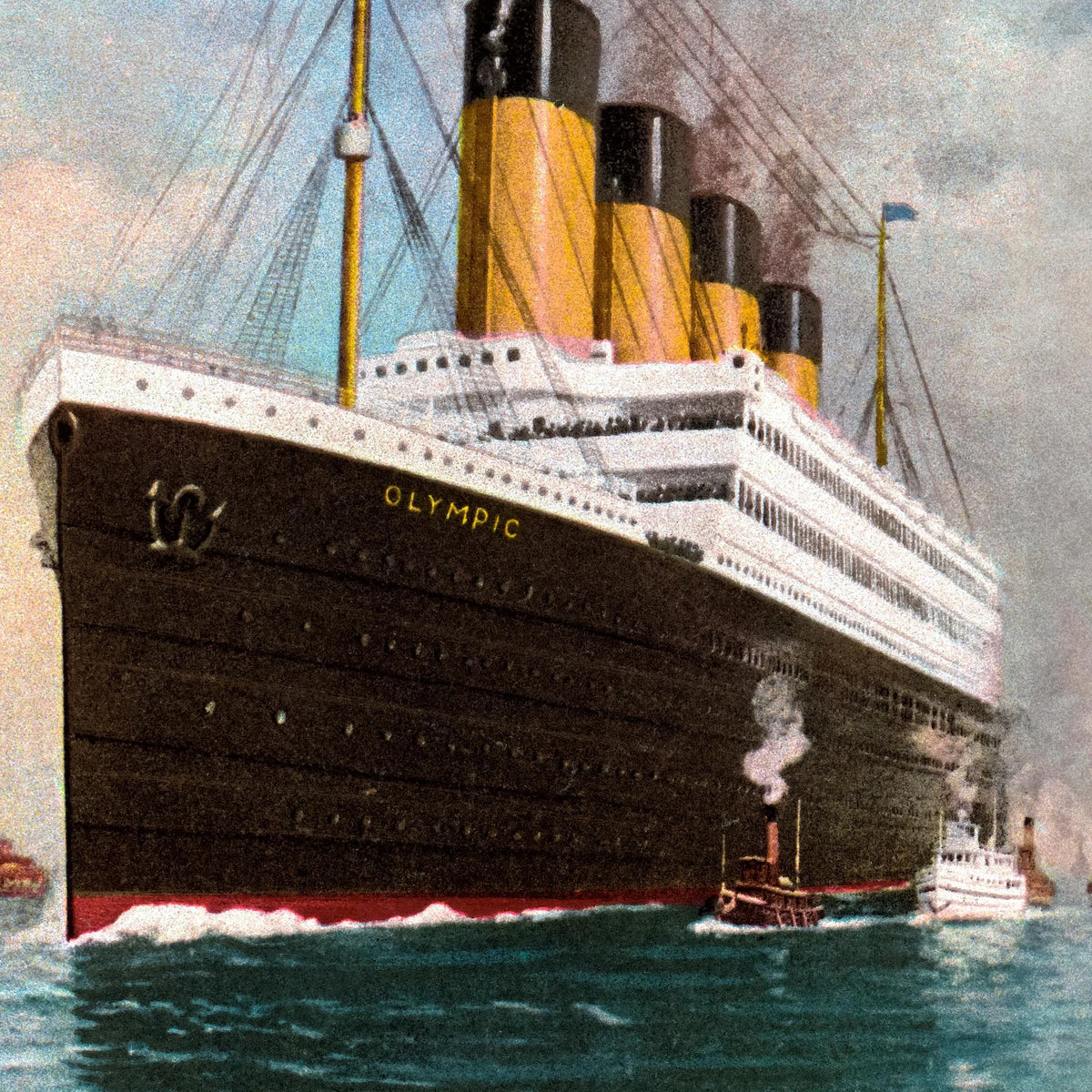 RMS Olympic - Søfartsplakat med White Star Line fra 1920 – billede 4