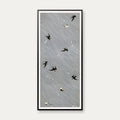 Japansk tekstilmønster med svaler - 1800-tallet - 36×80 cm – billede 1