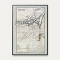 Grenå Bykort 1865 - Plakat – billede 1