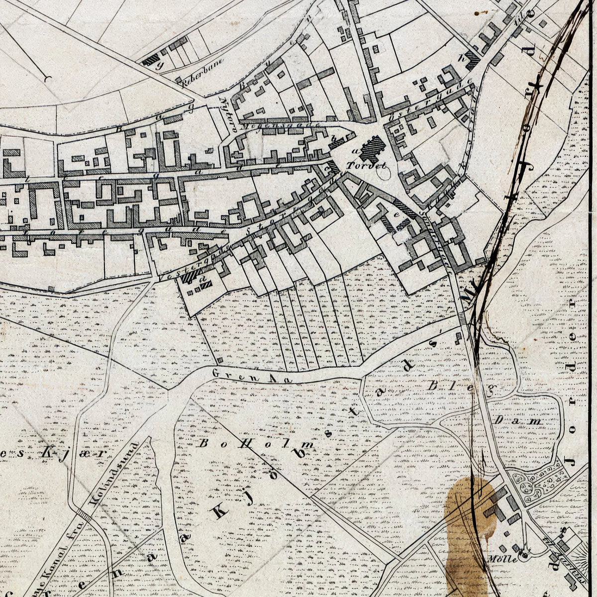 Grenå Bykort 1865 - Plakat – billede 4