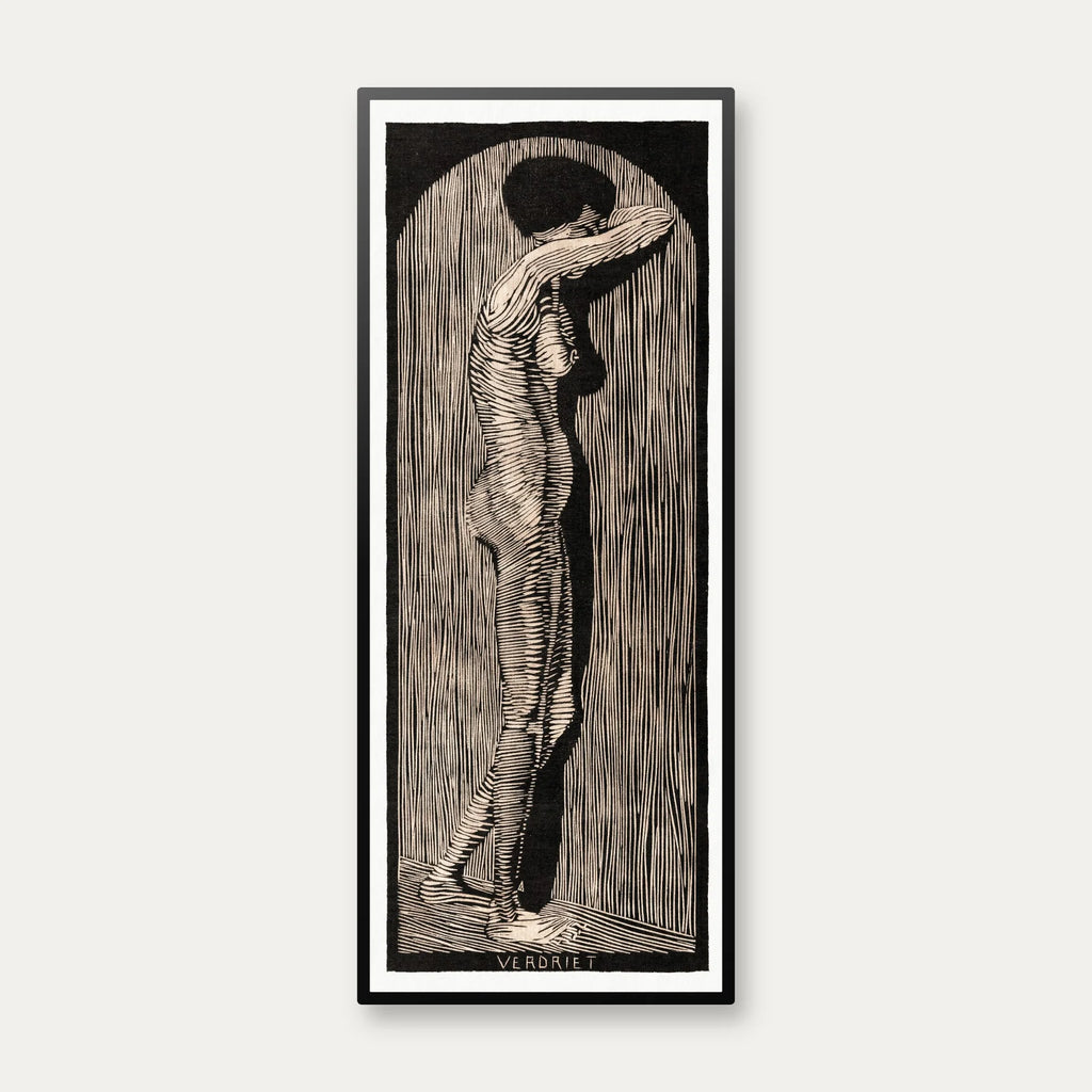 Sorg - Grafik af Samuel Jessurun de Mesquita fra 1914 - 35×85 cm – billede 1
