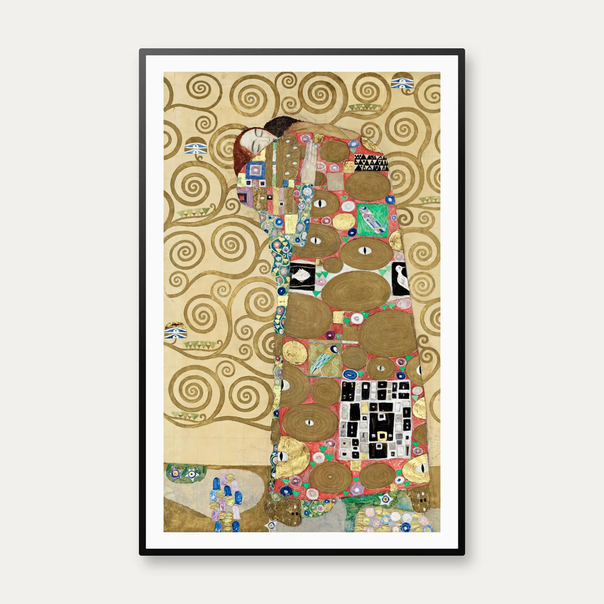 Fulfillment - Maleri af Gustav Klimt fra 1910 - 45×70 cm – billede 1