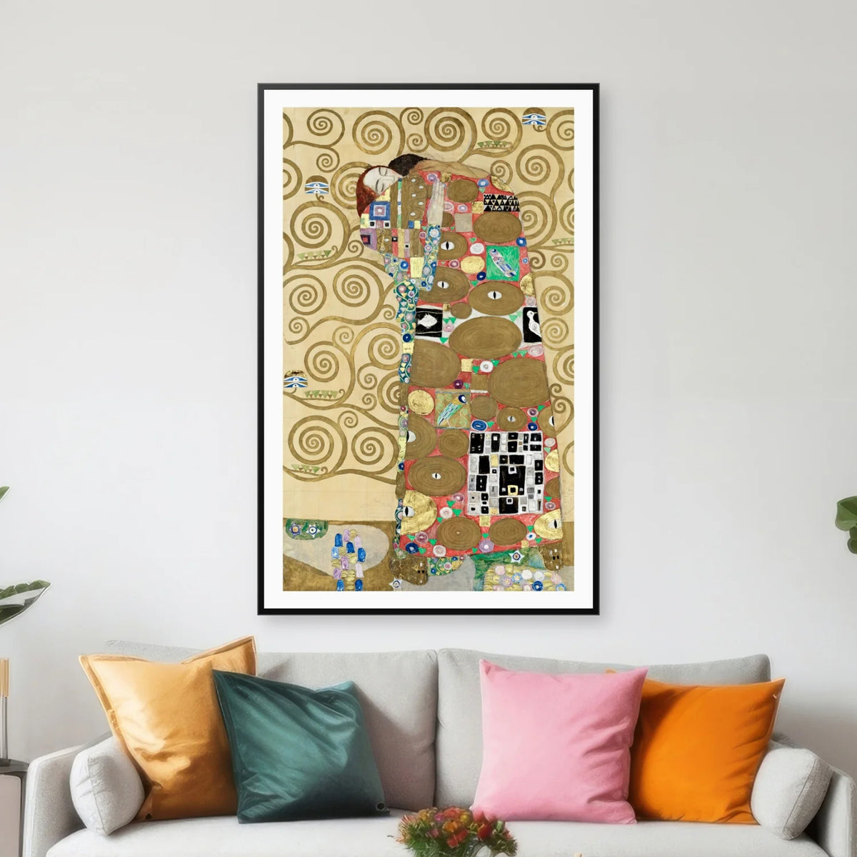 Fulfillment - Maleri af Gustav Klimt fra 1910 - 45×70 cm – billede 3