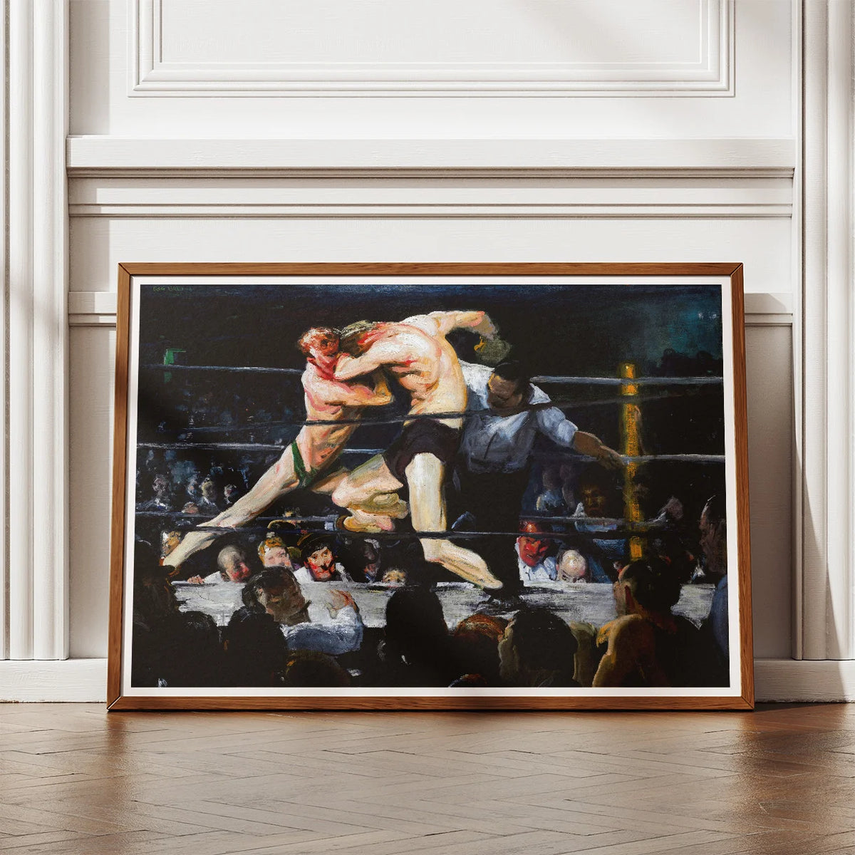 Stag at Sharkey's 1909 - Boksekamp af George Bellows – billede 2