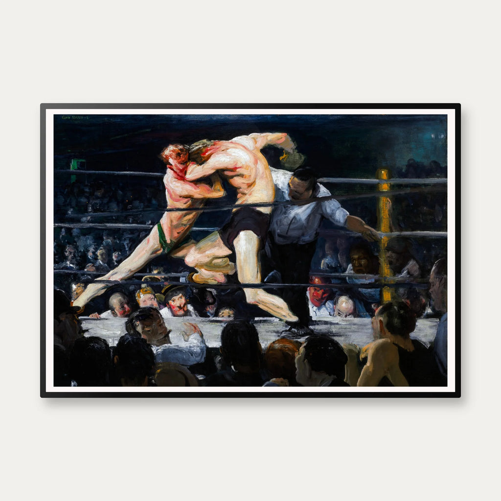Stag at Sharkey's 1909 - Boksekamp af George Bellows – billede 1