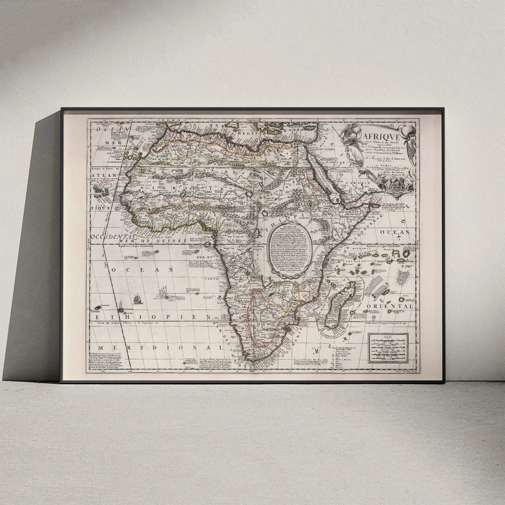 Afrika - Historisk kort af Jean Baptiste Nolin fra 1689 – billede 3