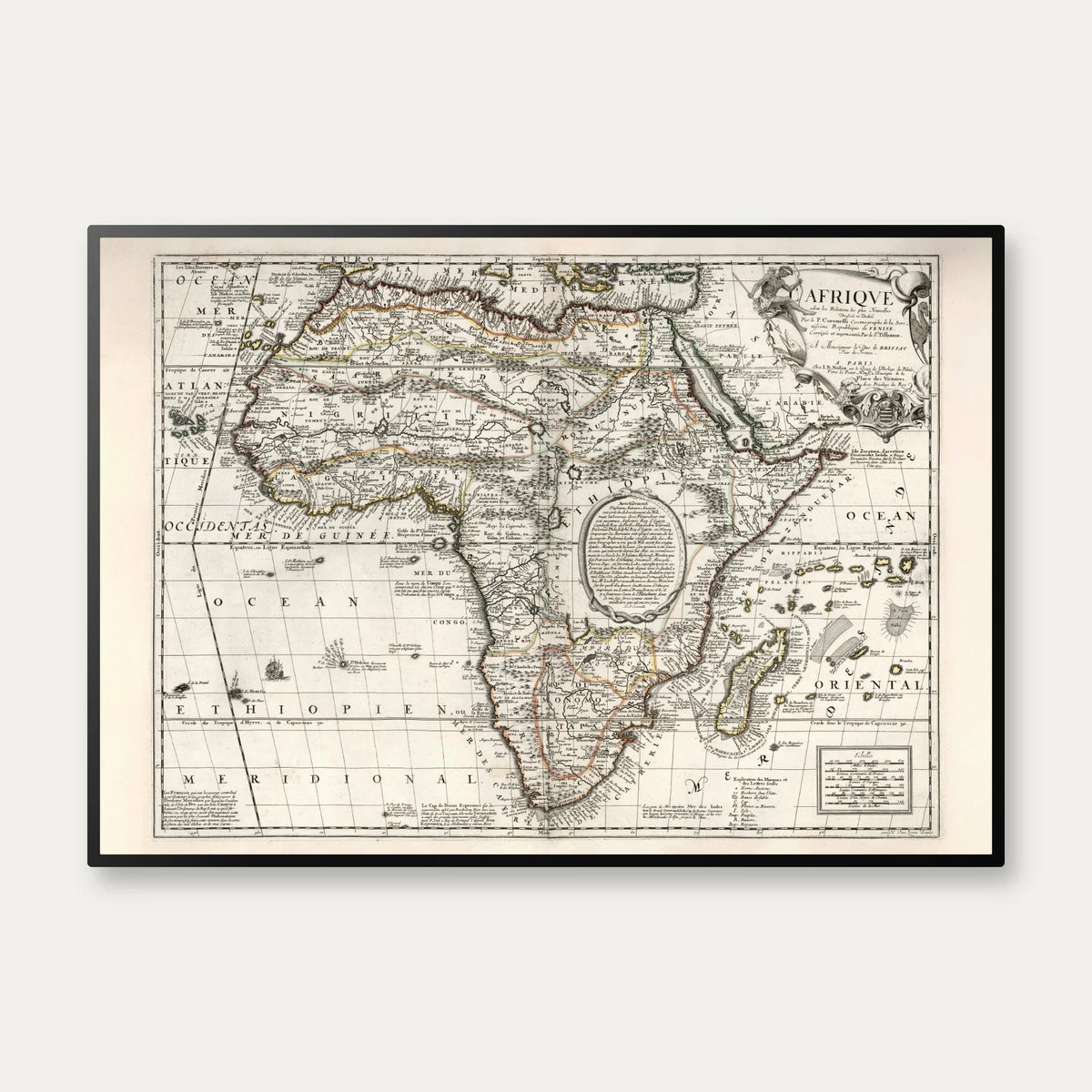 Afrika - Historisk kort af Jean Baptiste Nolin fra 1689 – billede 1