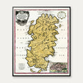 Kongeriget Sardinien - Historisk kort fra 1734 - 50×60 cm – billede 1
