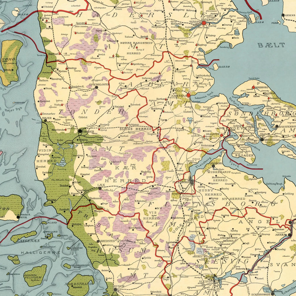 Kort over Sønderjylland 1913 - Historisk og nationalt kort – billede 4