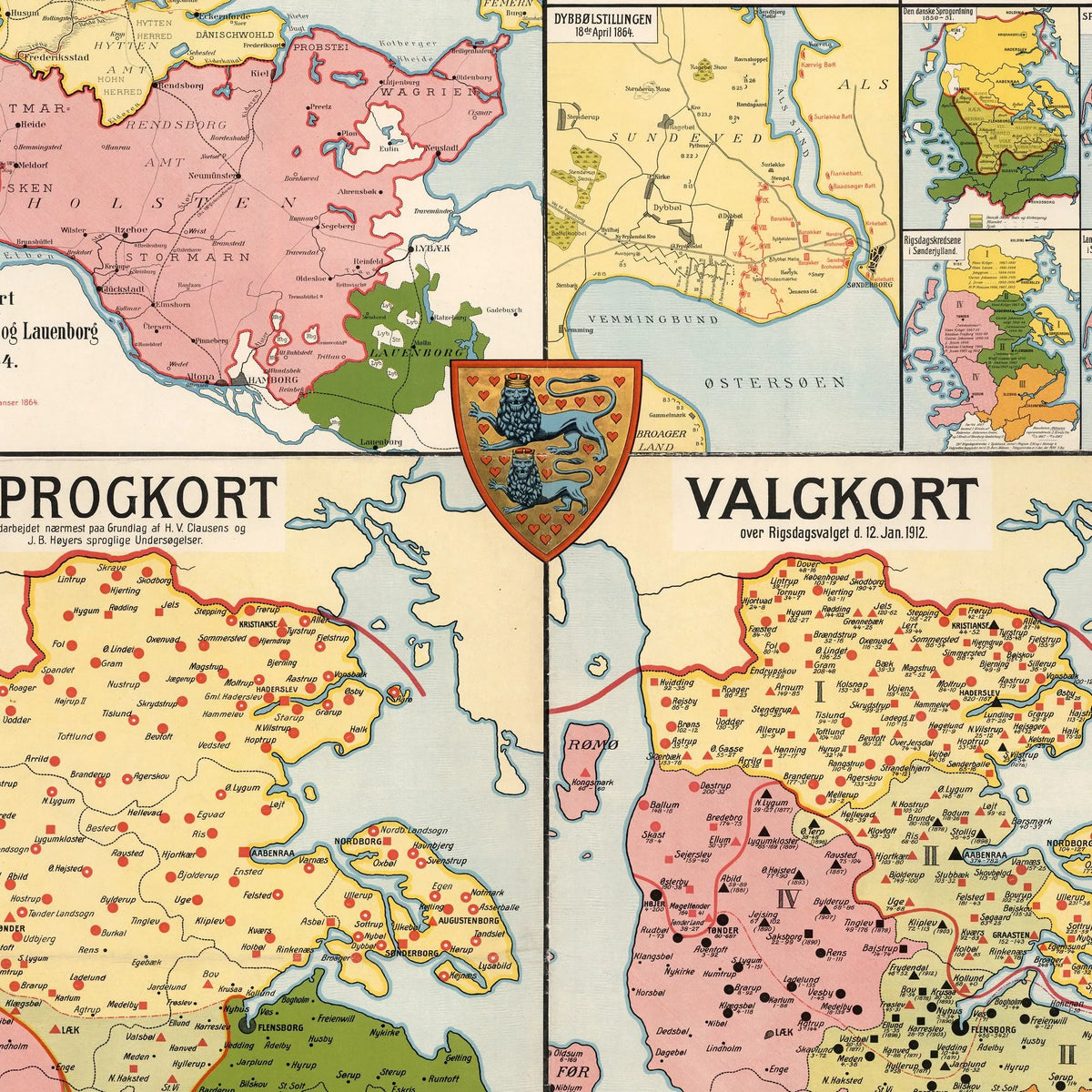 Kort over Sønderjylland 1913 - Historisk og nationalt kort – billede 4