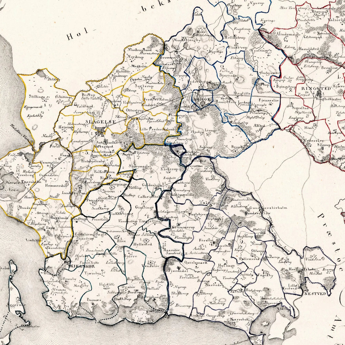 Kort over Sorø Amt 1823 - Plakat – billede 4