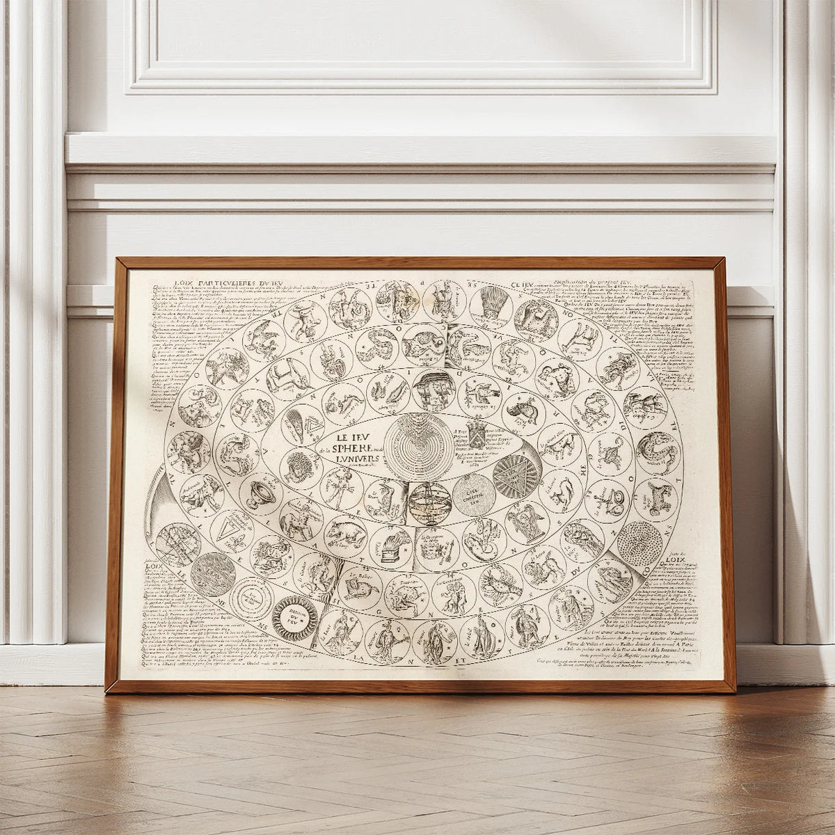 Tycho Brahes sfærespil 1661 - Astronomisk planche – billede 2